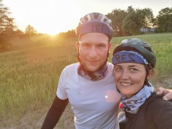 530 km ultramaratonu Pomorska500 małżeństwa z Maciejowic (9 czerwca 2021)