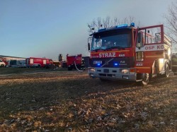 Pożar stolarni w Korytnicy (23 marca 2022)