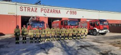 Strażacy oddali hołd ratownikom z Ukrainy (20 marca 2022)